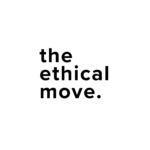 The Ethical Move logo in black and white. Links to theethicalmove.org